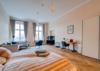 Wohnbereich des Apartments "Brandenburger Tor"